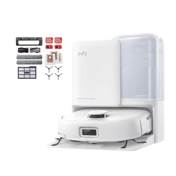 eufy Robot Vacuum Omni E25 White + Accessories Package