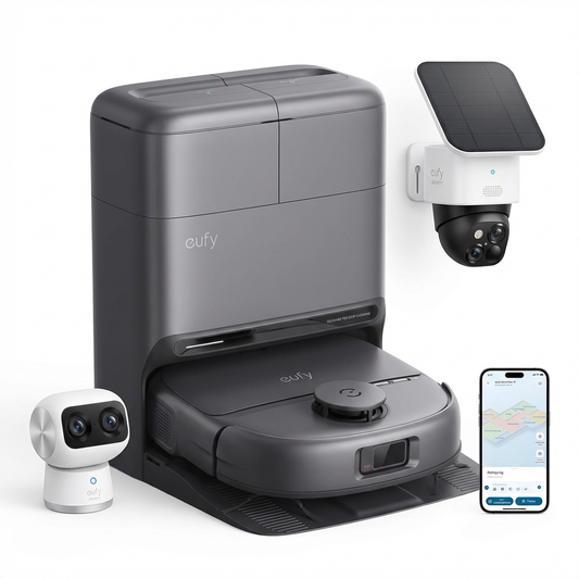 eufy Robot Vacuum Omni C28 + SoloCam S340 + Indoor Cam S350